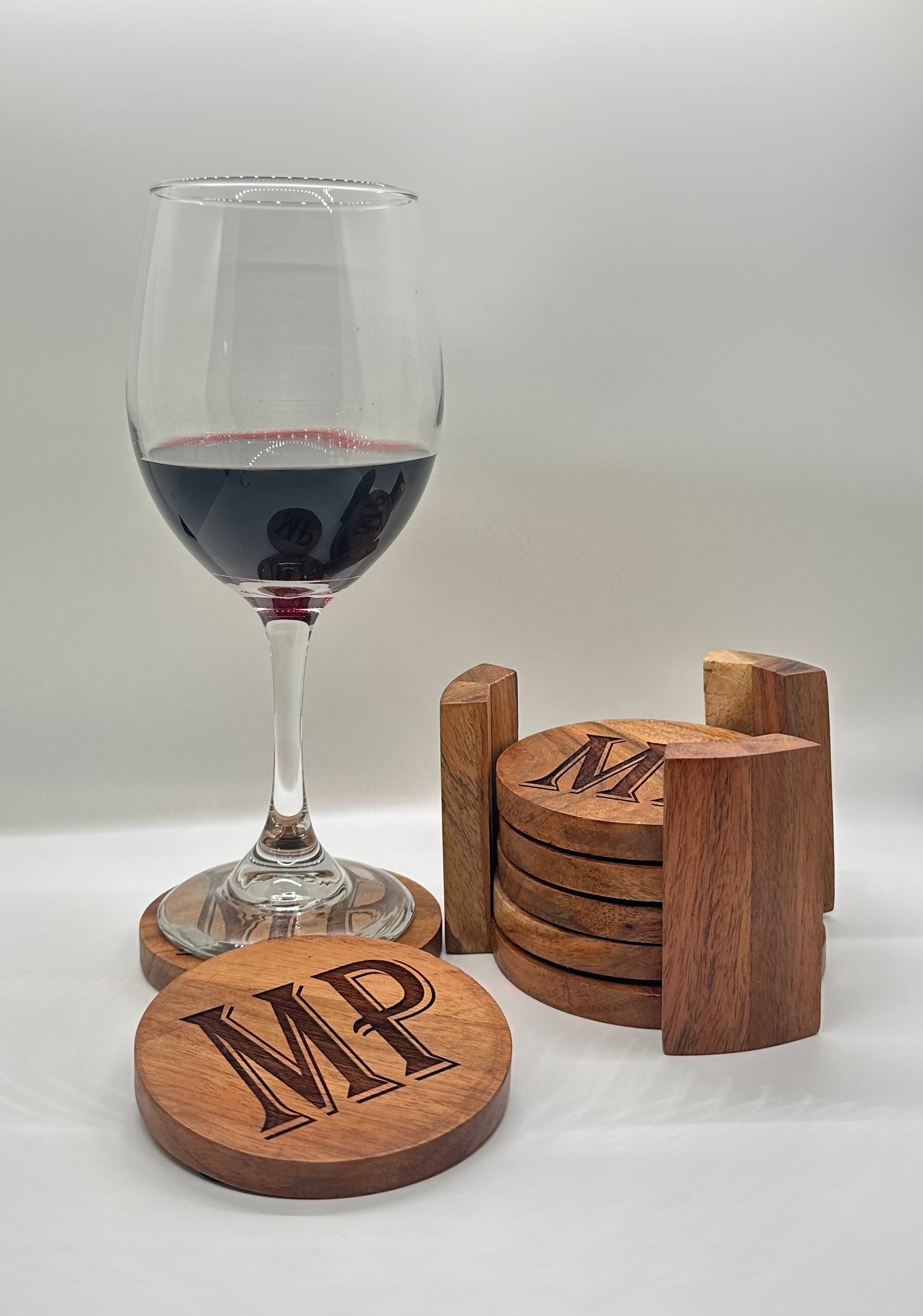 Acacia Wood Round Coasters