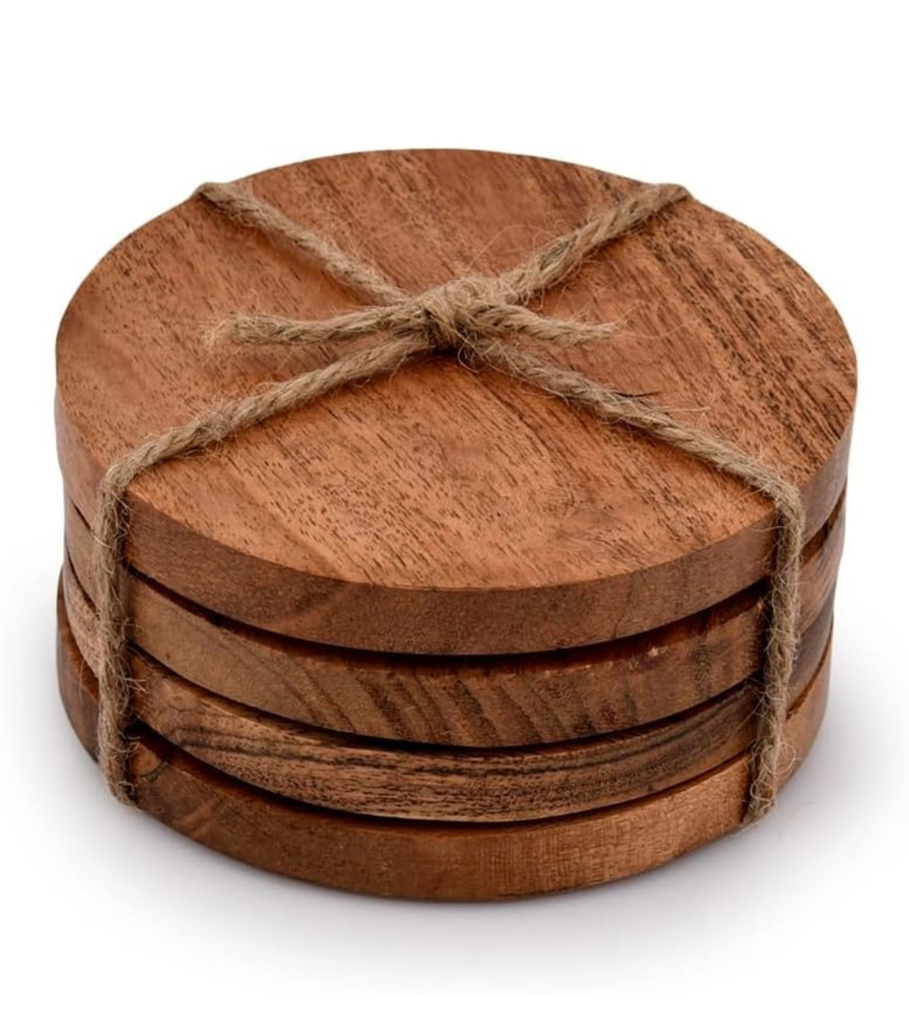 Acacia Wood Round Coasters