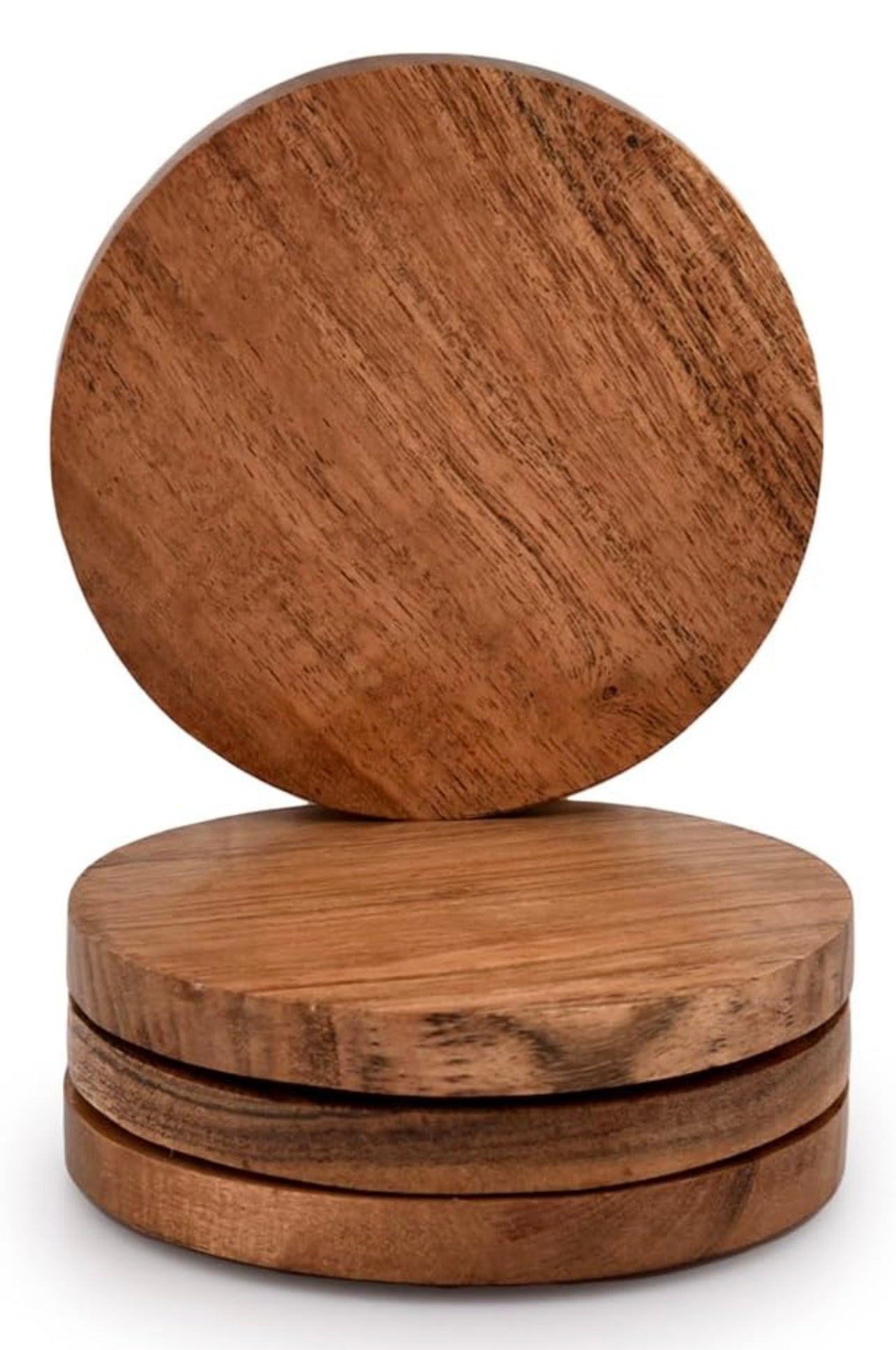 Acacia Wood Round Coasters