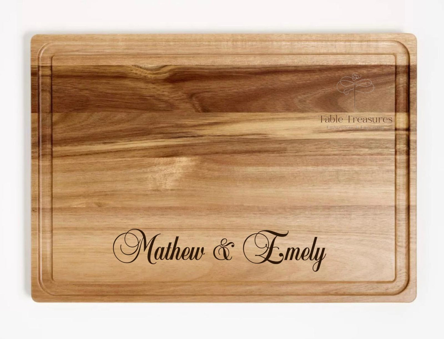 Engraved Acacia Wood Carving Board